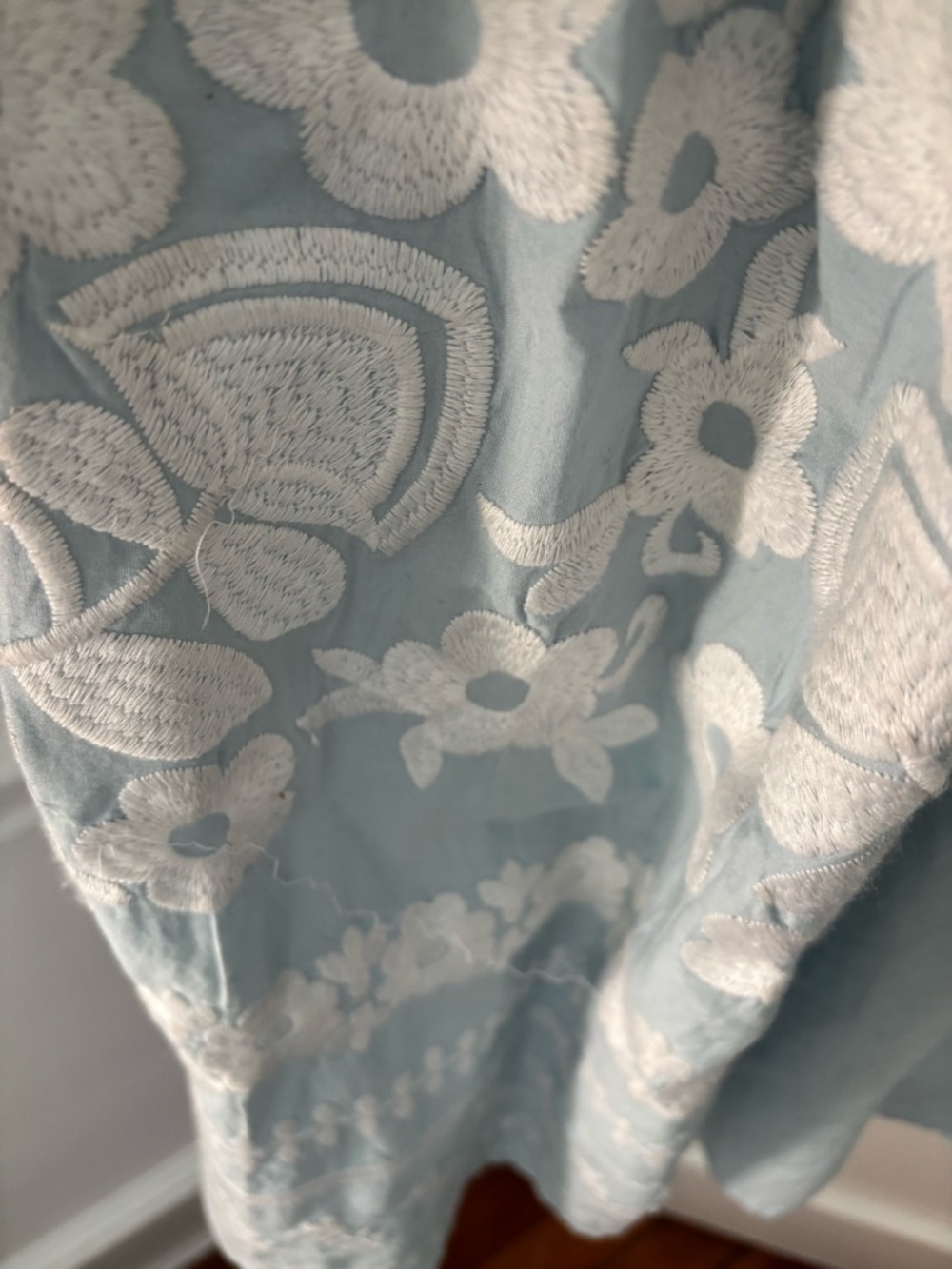 JULIA AMORY Nantucket Blue Coatue Caftan, XL. - Picture 5 of 6